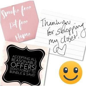 Seller Shop Signs Bundle - Pink and Black Shop Announcements